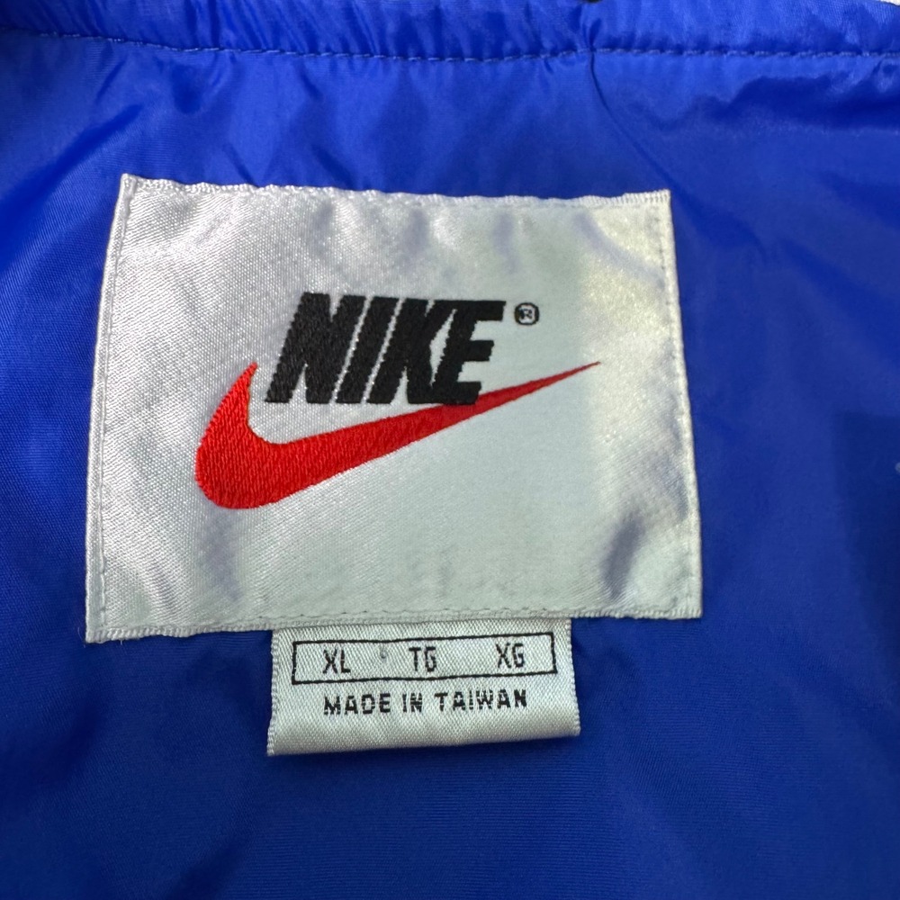 Vintage Nike Windbreaker Jacket 90s Full Zip Blue and White Men's Size XL Swoosh - Picture 5 of 8